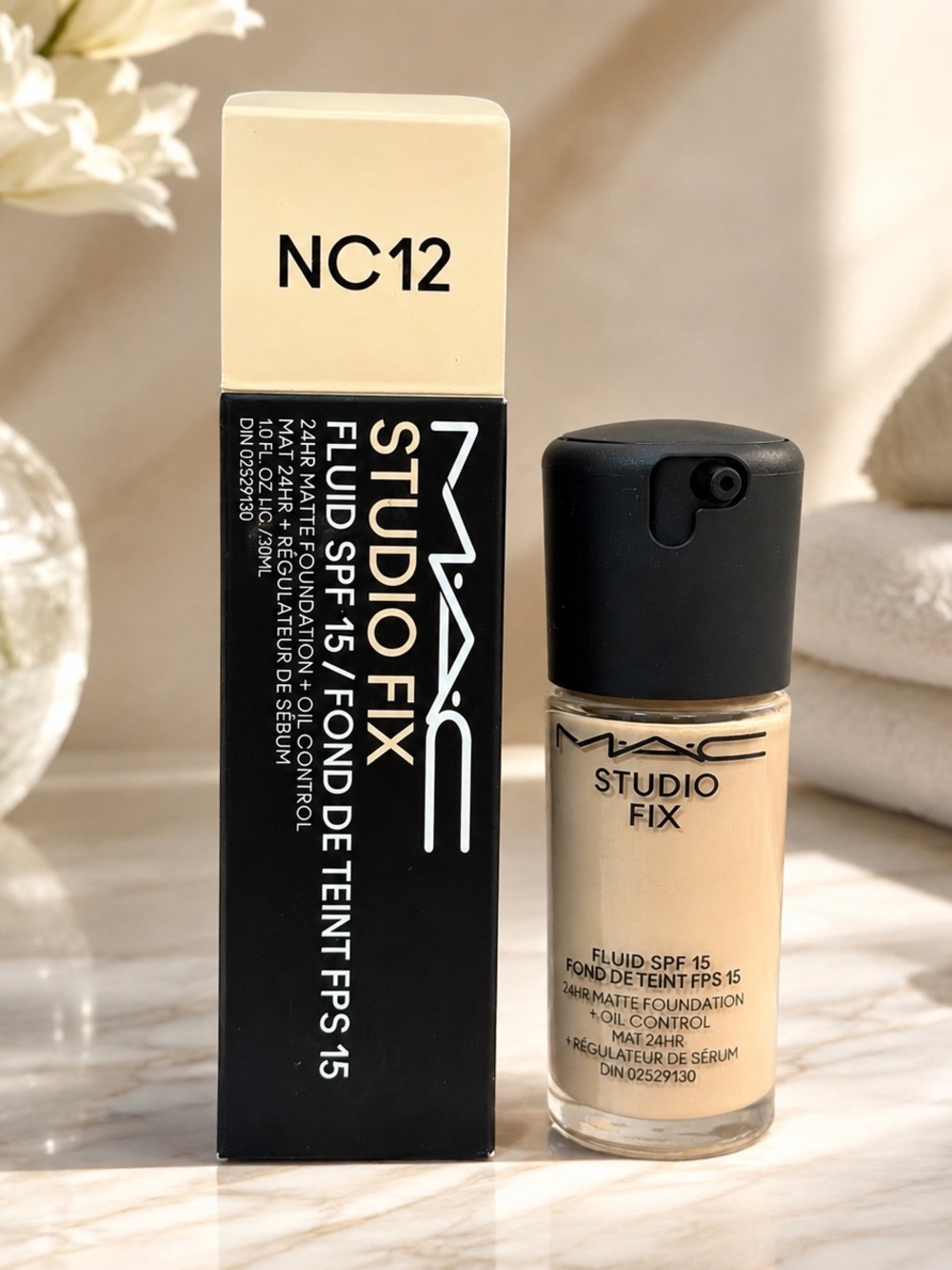 MAC Cosmetics Studio Fix Fluid SPF 15 Foundation - NC12